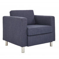 OSP Home Furnishings PAC51-M19 Pacific Armchair In Navy Fabric